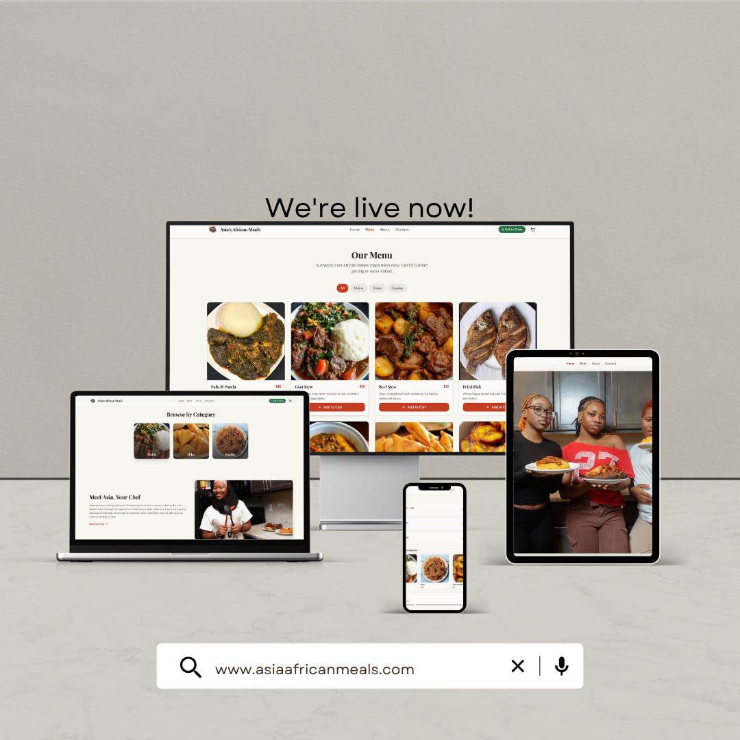 Asia's African Meals website