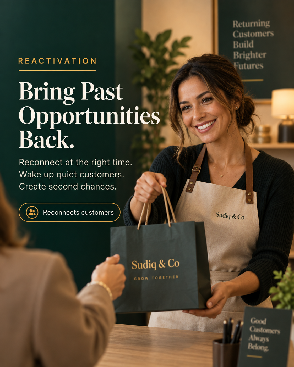 Returning customer welcomed back