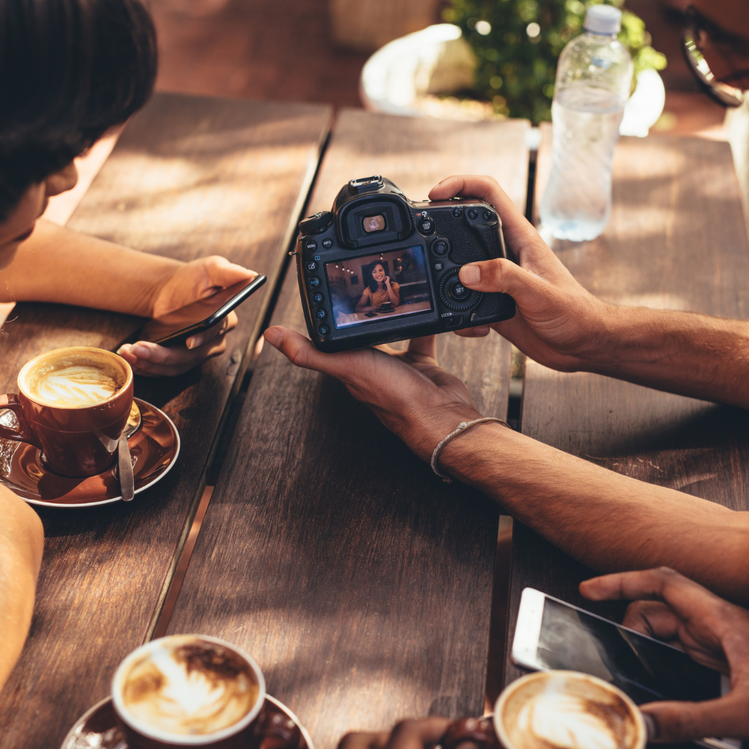 Real content shot on location for small businesses — collage of photos and short-form video